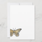  Rozen van Navy en Gold Shabby - Virtual Shower Kaart (Achterkant)