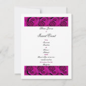 Rozen van Paars roos Kaart (Achterkant)