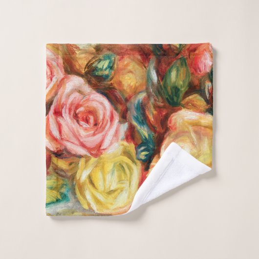 Rozen van Pierre Auguste Renoir Bad Handdoek (Wasdoekje)