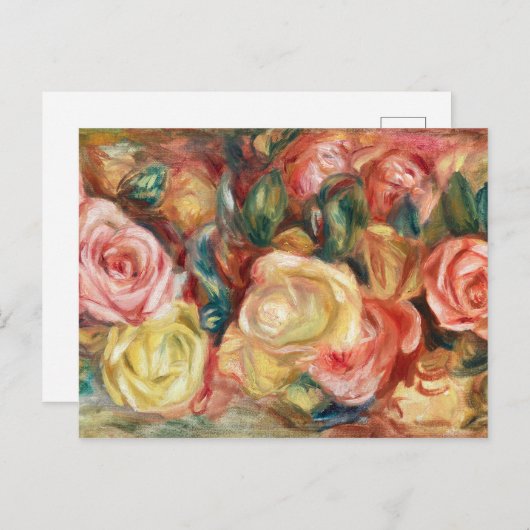 Rozen van Pierre-Auguste Renoir Briefkaart (Voorkant / Achterkant)