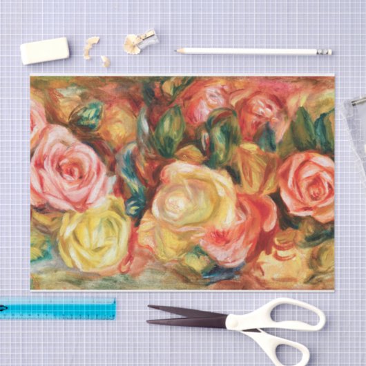 Rozen van Pierre Auguste Renoir Tissuepapier (Craft)