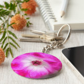 Rozen van Pink Iceberg Sleutelhanger (Zijkant)