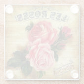 Rozen van Provence, Frankrijk Glass Onderzetter (Achterkant)