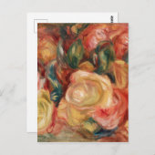Rozen van Renoir Impressionist Painting Briefkaart (Voorkant / Achterkant)