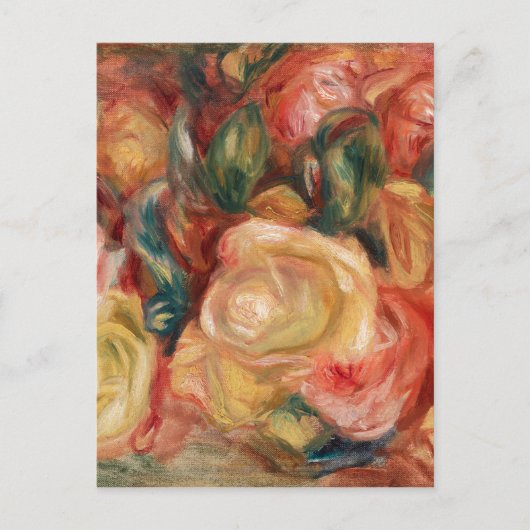 Rozen van Renoir Impressionist Painting Briefkaart (Voorkant)