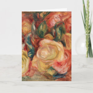 Rozen van Renoir Impressionist Painting Kaart