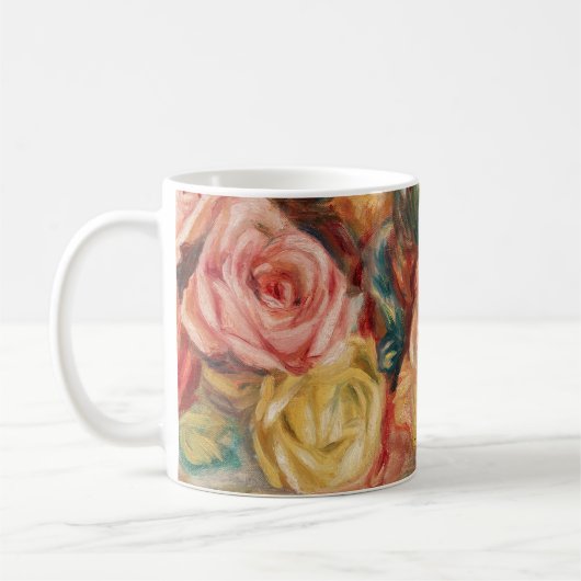 Rozen van Renoir Impressionist Painting Koffiemok (Links)