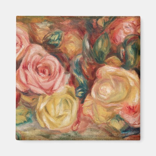 Rozen van Renoir Impressionist Painting Magneet (Voorkant)