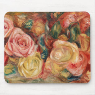 Rozen van Renoir Impressionist Painting Muismat