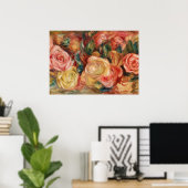 Rozen van Renoir Impressionist Painting Poster (Thuiskantoor)