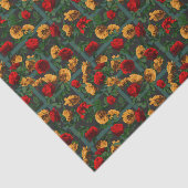 Rozen van rode gele elegant tissuepapier (Detail)