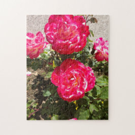 Rozen van rode tuin legpuzzel