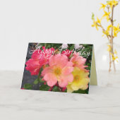 Rozen van rood geel  Roos Kaart (Gele Bloem)