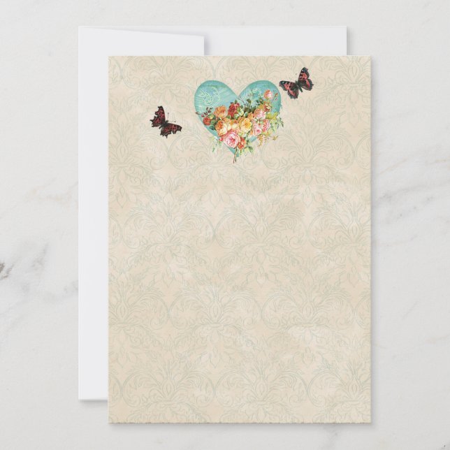 Rozen van  Roos Butterfly Butterflies Swirls (Voorkant)