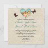 Rozen van  Roos Butterfly Butterflies Swirls Kaart (Voorkant)