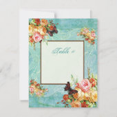 Rozen van  Roos Butterfly Butterflies Swirls Kaart (Voorkant)