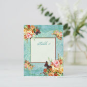 Rozen van  Roos Butterfly Butterflies Swirls Kaart (Staand voorkant)