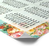 Rozen van  Roos Butterfly Butterflies Swirls Poster (Hoek)