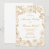 Rozen van soedangolie kaart (Voorkant / Achterkant)