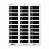 Rozen van Suiker Ombre | Adres van de gips Etiket (Full Sheet)