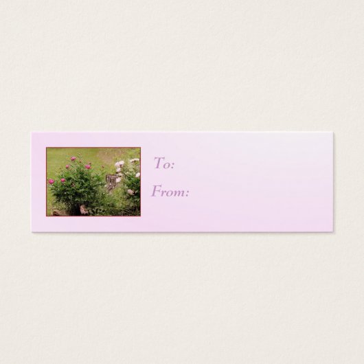 Rozen van tuinen Label Mini Visitekaartjes (Voorkant)
