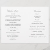 Rozen van tuinen - trouwprogramma (Achterkant)