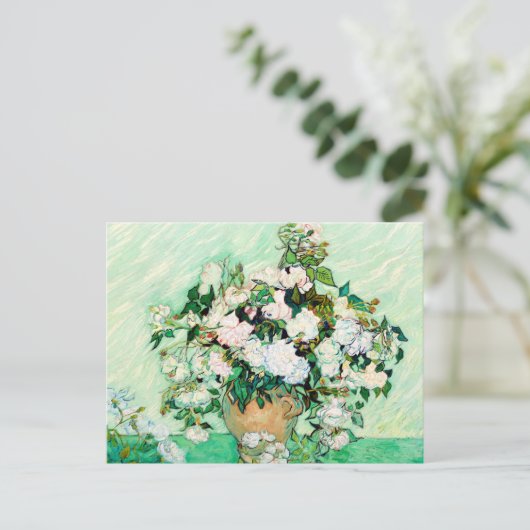 Rozen van Vincent van Gogh Briefkaart (Staand voorkant)
