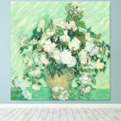 Rozen van Vincent Van Gogh Canvas Afdruk (Insitu (Houten vloer))
