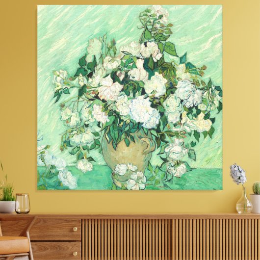 Rozen van Vincent Van Gogh Canvas Afdruk (Insitu (Woonkamer))