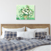 Rozen van Vincent van Gogh Canvas Afdruk (Insitu (Slaapkamer))