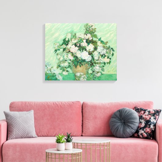 Rozen van Vincent van Gogh Canvas Afdruk (Insitu (Woonkamer))
