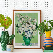 Rozen van Vincent Van Gogh Groene Fine Art Print