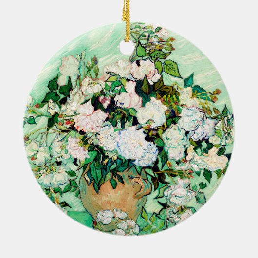 Rozen van Vincent van Gogh Keramisch Ornament (Achterkant)