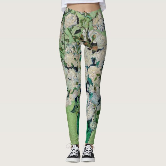 Rozen van Vincent Van Gogh Leggings (Voorkant)