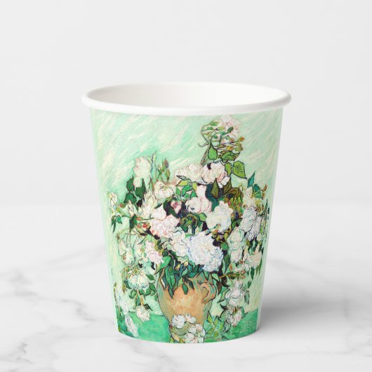 Rozen van Vincent van Gogh Papieren Bekers (Achterkant)