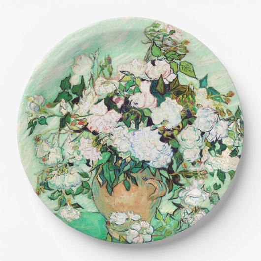 Rozen van Vincent van Gogh Papieren Bordje (Voorkant)