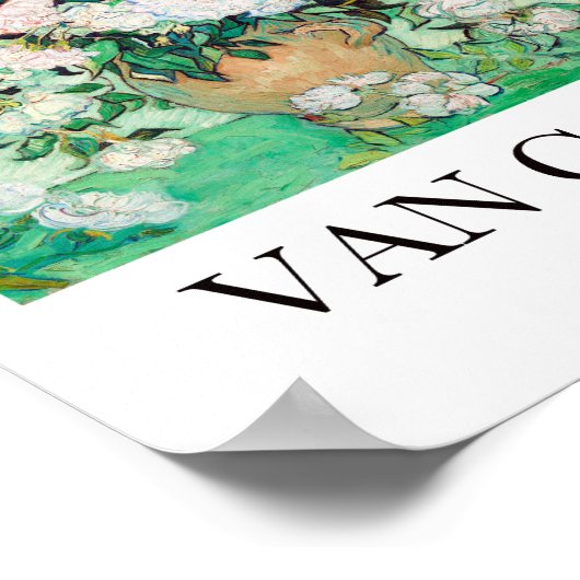 Rozen van Vincent van Gogh Poster (Hoek)