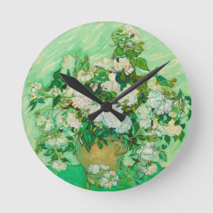 Rozen van Vincent van Gogh Round Wall Clock Ronde Klok