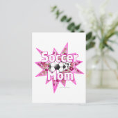 Rozen van Voetbal-mam Briefkaart (Staand voorkant)