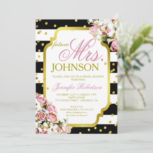 Rozen van vrijgezellenfeesten en Confetti Kaart (Staand voorkant)