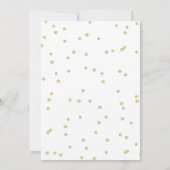 Rozen van vrijgezellenfeesten en Confetti Kaart (Achterkant)