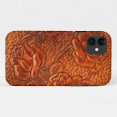 Rozen van Western gelooid  leder Case-Mate iPhone Case (Achterkant (horizontaal))