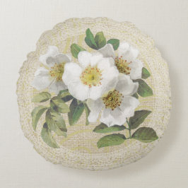 Rozen van witte honden en  paling rond kussen