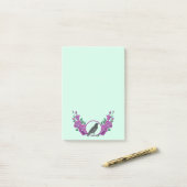 Rozen van zwarte vogels en Raven Post-it Notes (Op bureau)