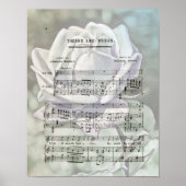 Rozen  vel muziek Art Poster (Voorkant)