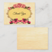  Rozen ventilator Hartelijk dank Notitiekaartje (Voorkant / Achterkant)