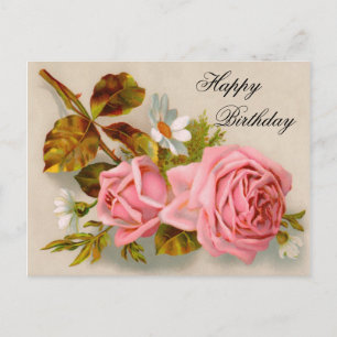 Rozen Verjaardag Briefkaart