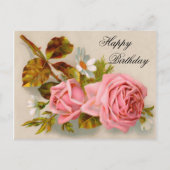  Rozen Verjaardag Briefkaart (Voorkant)