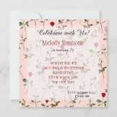  Rozen Verjaardag Kaart (Achterkant)