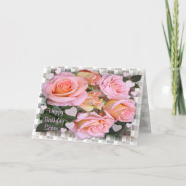 Rozen Verjaardag Kaart voor zus